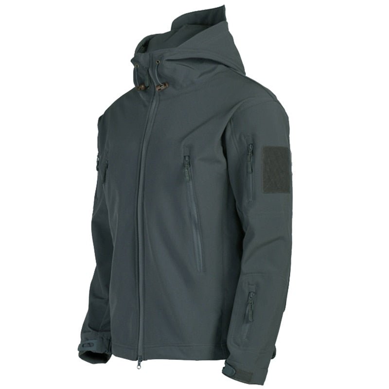 Militaire jas voor mannen - Haaienhuid soft shell tactisch waterdicht windjack met capuchon - Bivakshop
