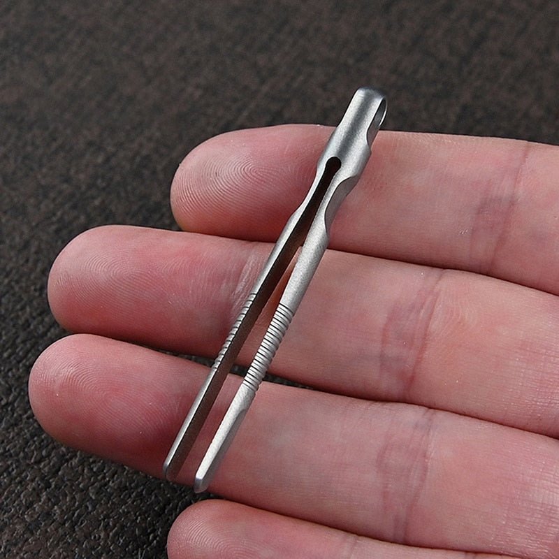 Mini Titanium Pincet: Compacte EDC tool voor outdoor avonturen - Bivakshop