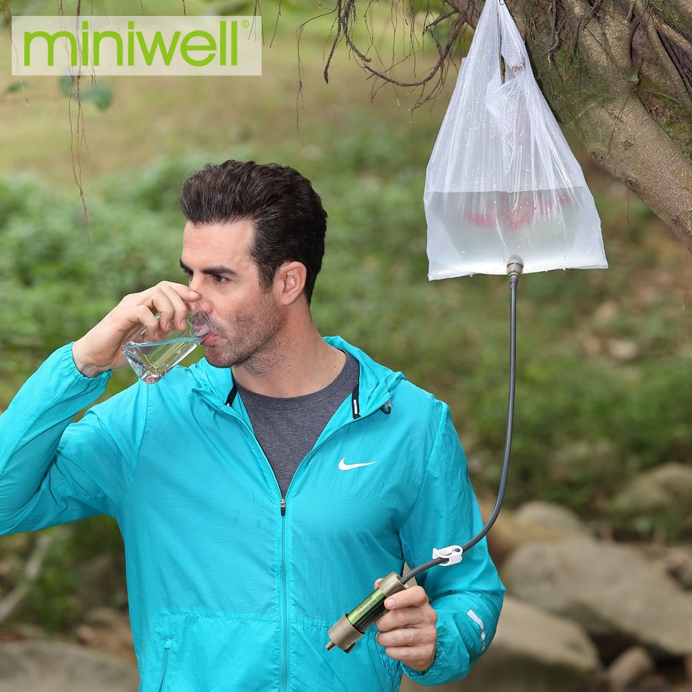 Miniwell Draagbare Camping Water Filter Systeem - 2000 Liter Filtratie Capaciteit - Bivakshop