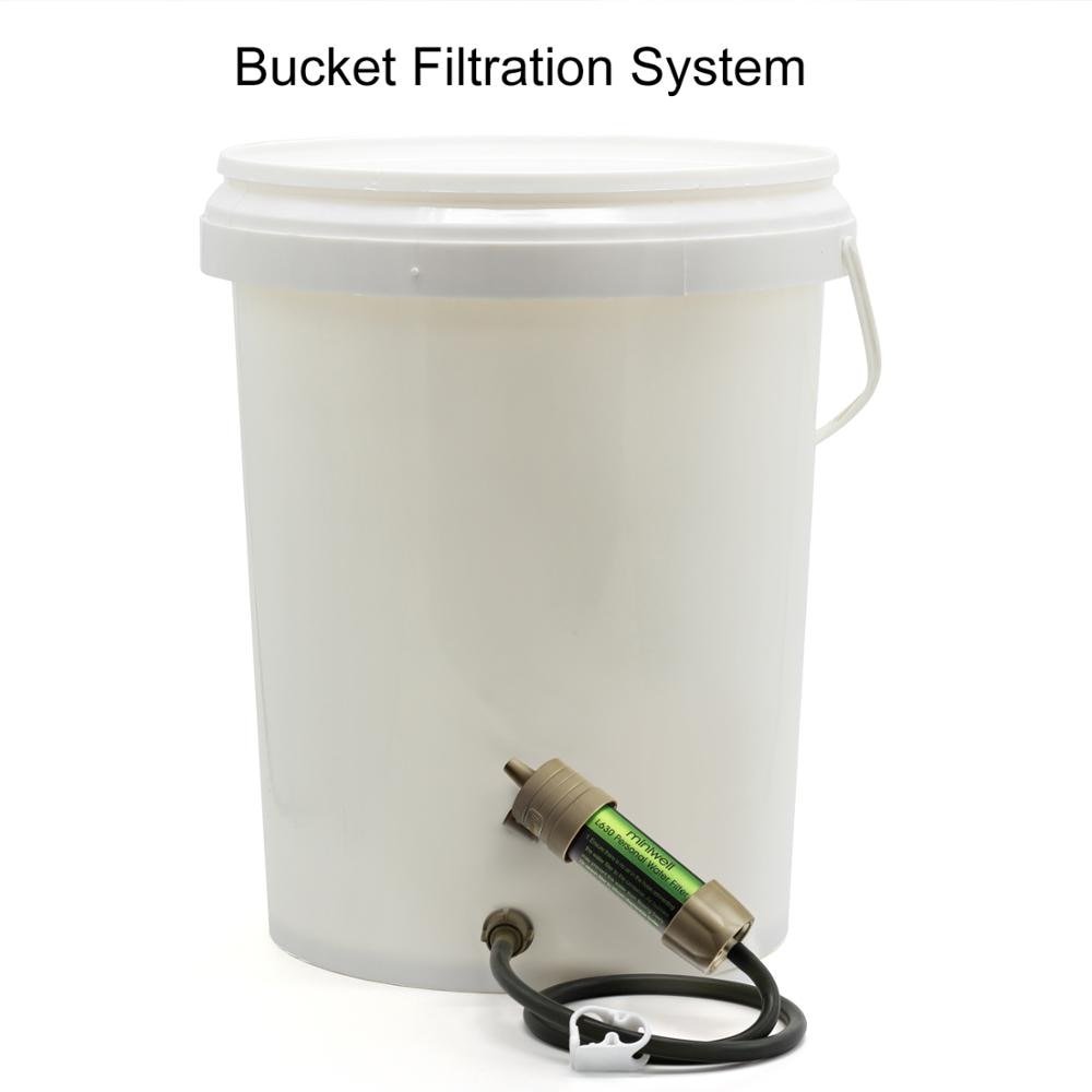 Miniwell Draagbare Camping Water Filter Systeem - 2000 Liter Filtratie Capaciteit - Bivakshop