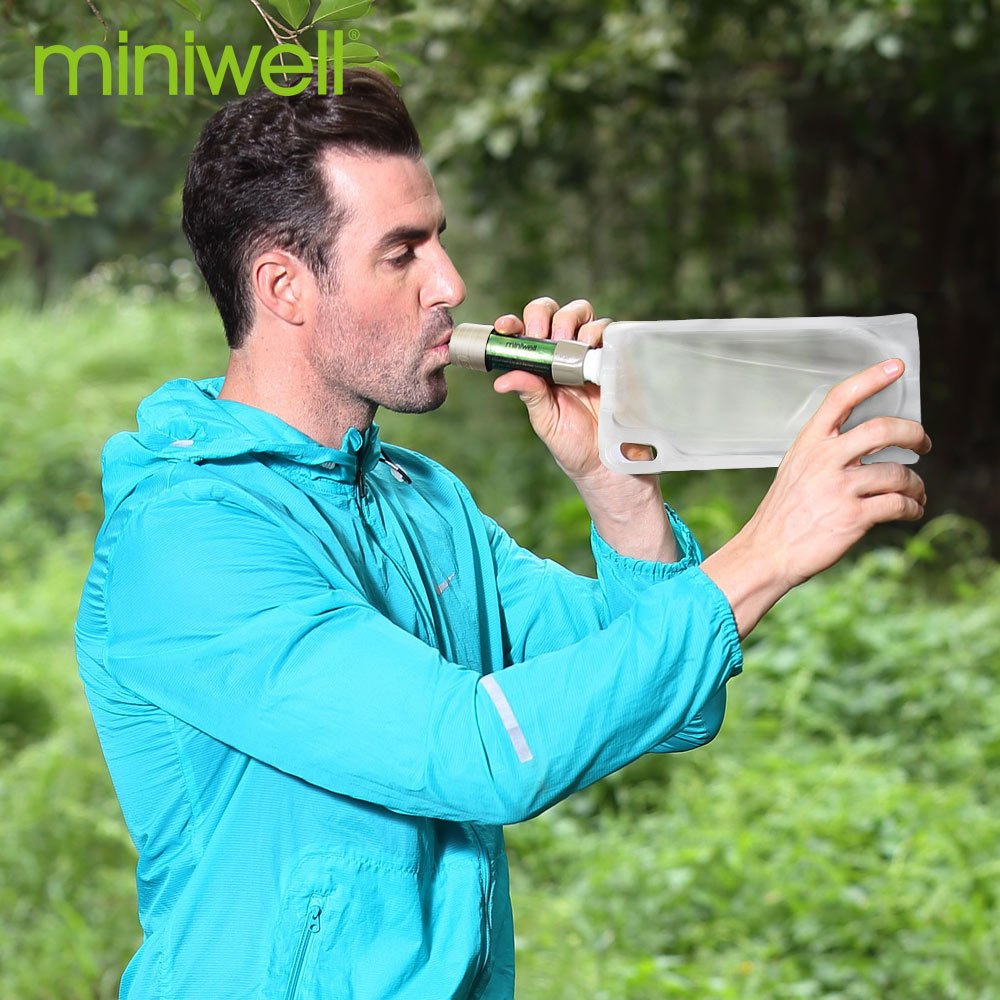 Miniwell Draagbare Camping Water Filter Systeem - 2000 Liter Filtratie Capaciteit - Bivakshop