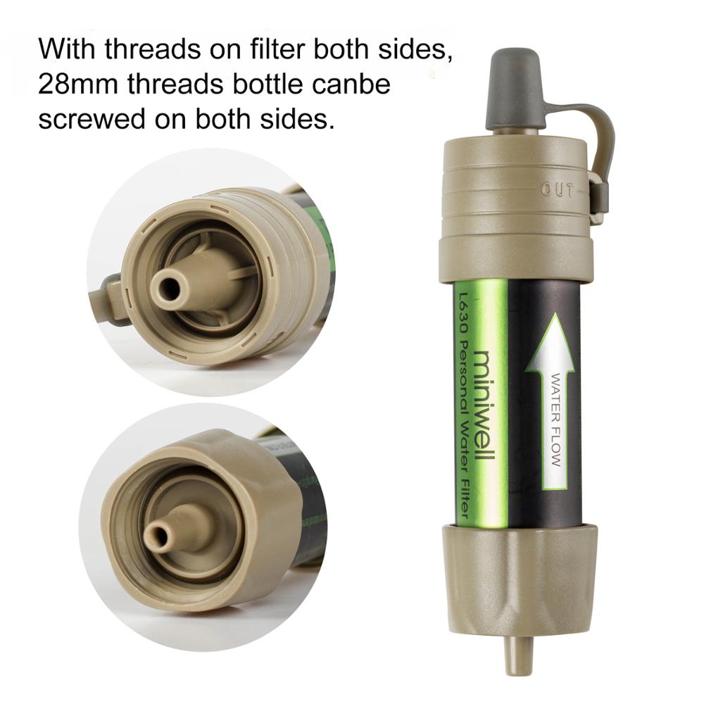 Miniwell Draagbare Camping Water Filter Systeem - 2000 Liter Filtratie Capaciteit - Bivakshop