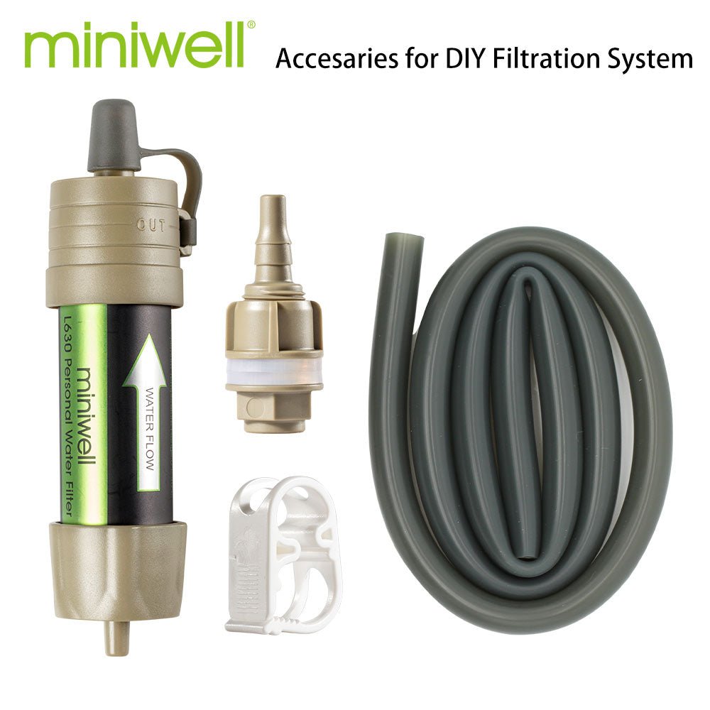 Miniwell Draagbare Camping Water Filter Systeem - 2000 Liter Filtratie Capaciteit - Bivakshop