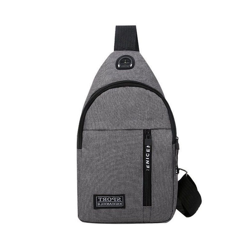 Modieuze mannen tas - Effen kleur - Borstzak - Bivakshop
