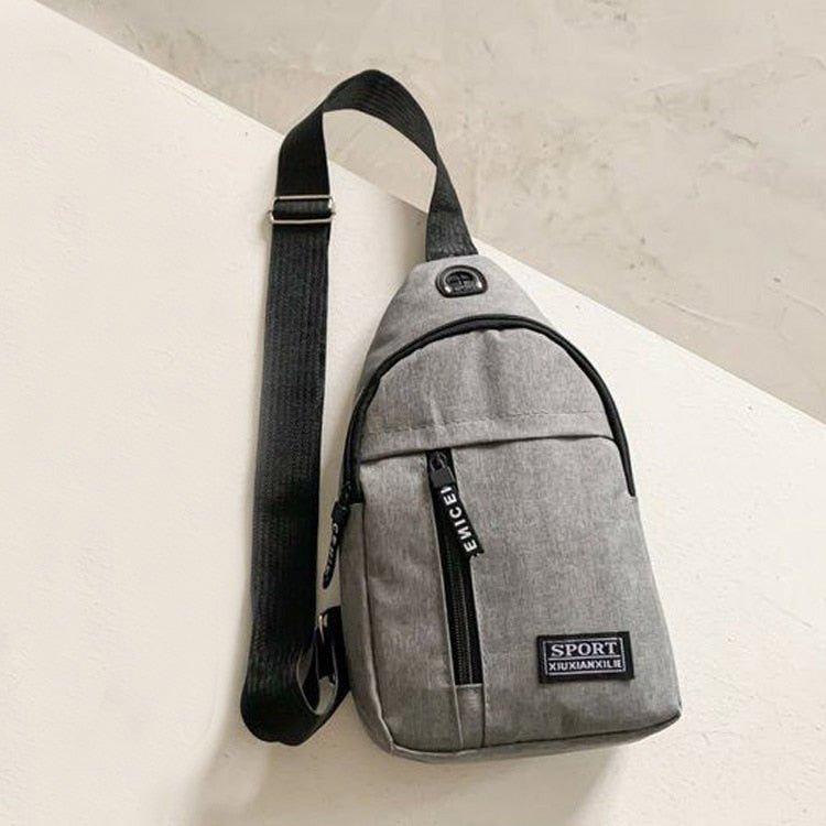 Modieuze mannen tas - Effen kleur - Borstzak - Bivakshop