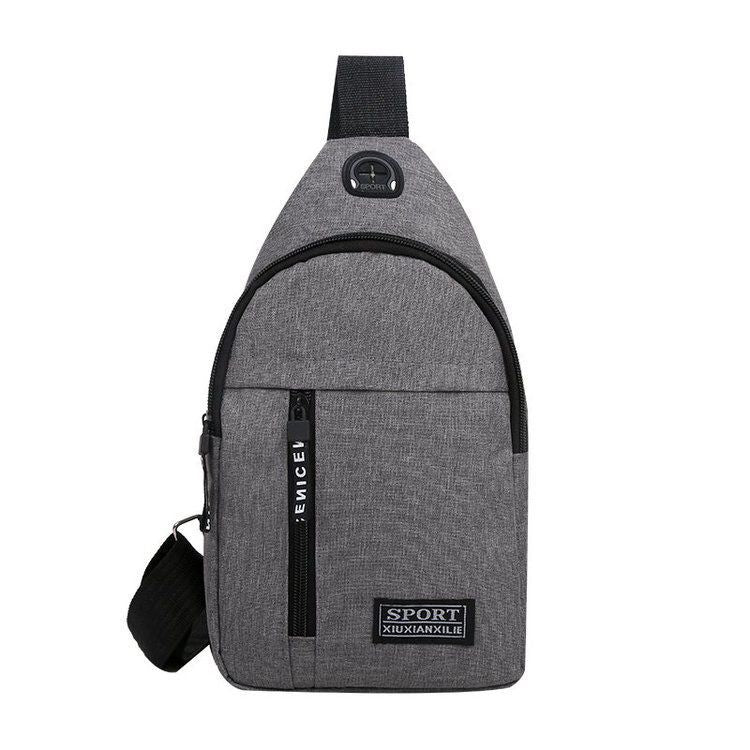 Modieuze mannen tas - Effen kleur - Borstzak - Bivakshop