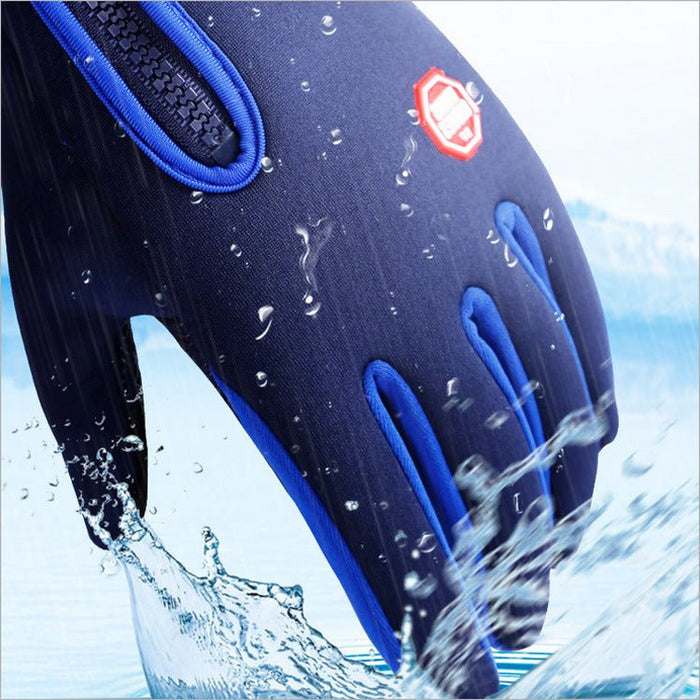 Moeite Waard Winter Fietsen Handschoenen Fiets Warm Touchscreen Volledige Vinger Handschoenen Waterdicht Outdoor Bike Skiën Motorrijden - Bivakshop