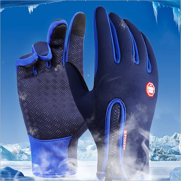 Moeite Waard Winter Fietsen Handschoenen Fiets Warm Touchscreen Volledige Vinger Handschoenen Waterdicht Outdoor Bike Skiën Motorrijden - Bivakshop