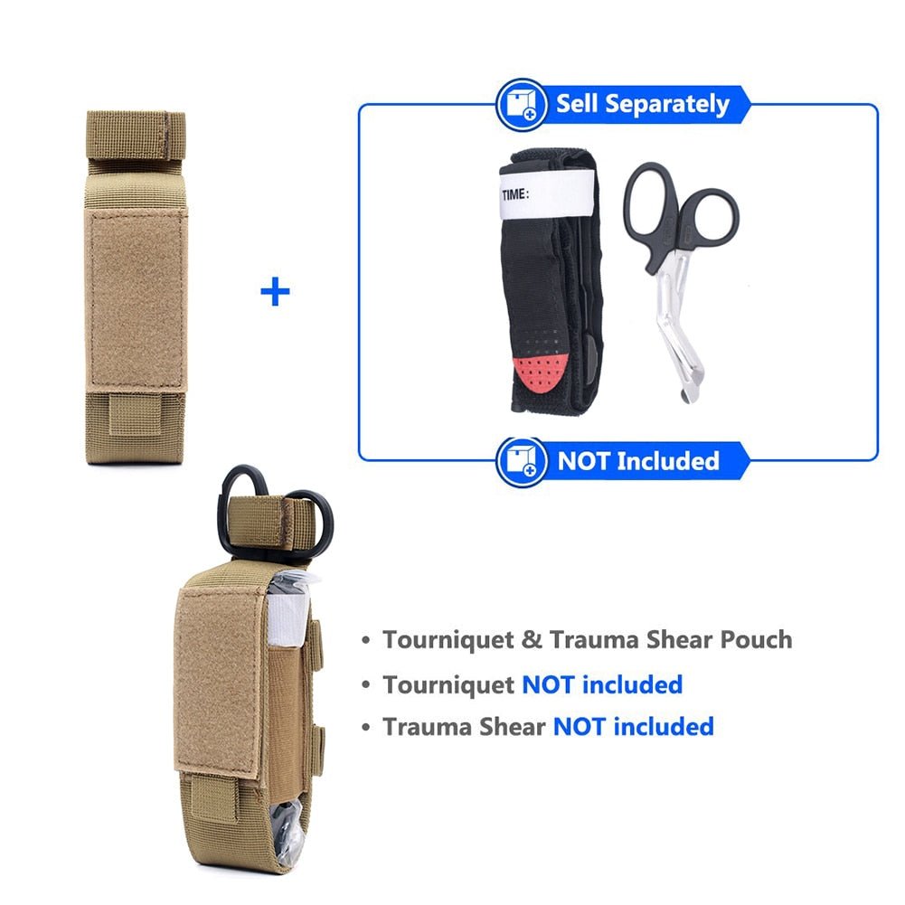 Molle Nylon Tourniquet Pouch Houder voor schaar of zaklamp - Bivakshop