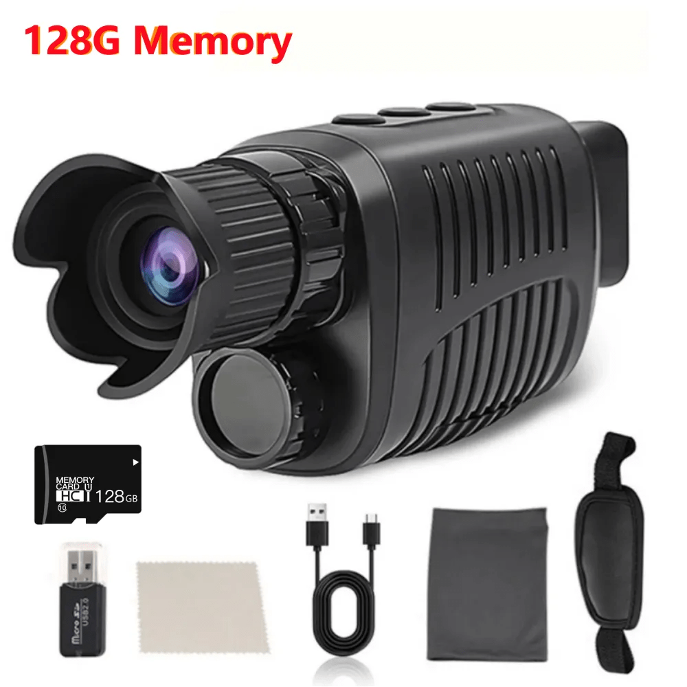 Monoculaire nachtzichtcamera 1080P HD - Infraroodcamera, 5X digitale zoom - Bivakshop