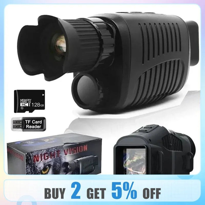 Monoculaire nachtzichtcamera 1080P HD - Infraroodcamera, 5X digitale zoom - Bivakshop
