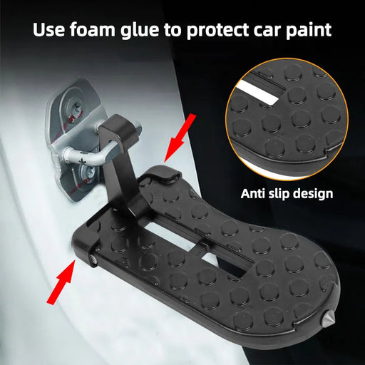 Multifunctionele auto veiligheidsdeur stappen - Opvouwbare aluminium autoladder - Bivakshop