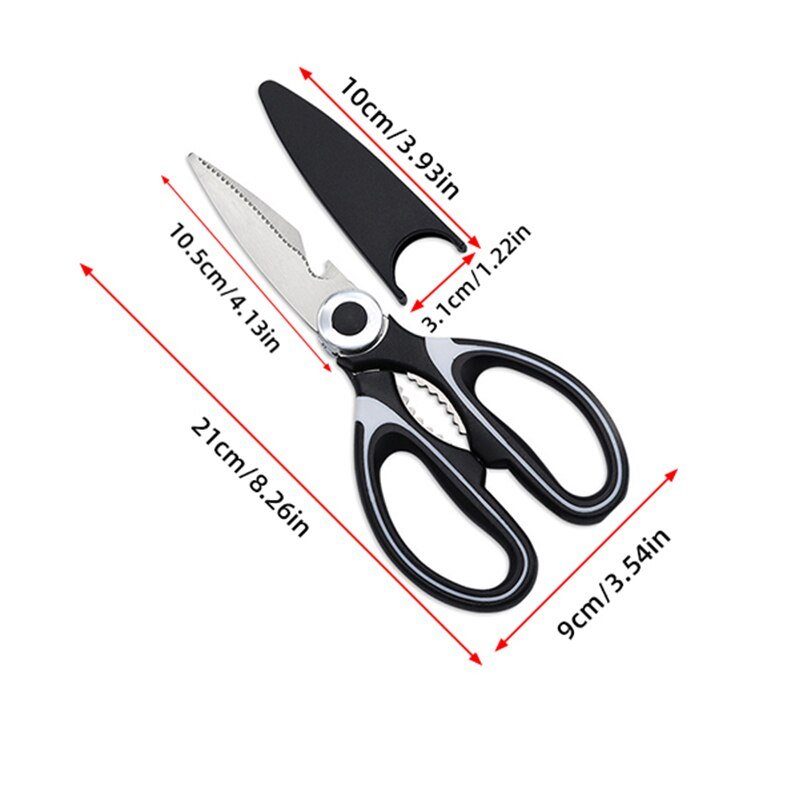 Multifunctionele rvs keukenschaar - Onmisbaar voor keuken en huishouden - Bivakshop