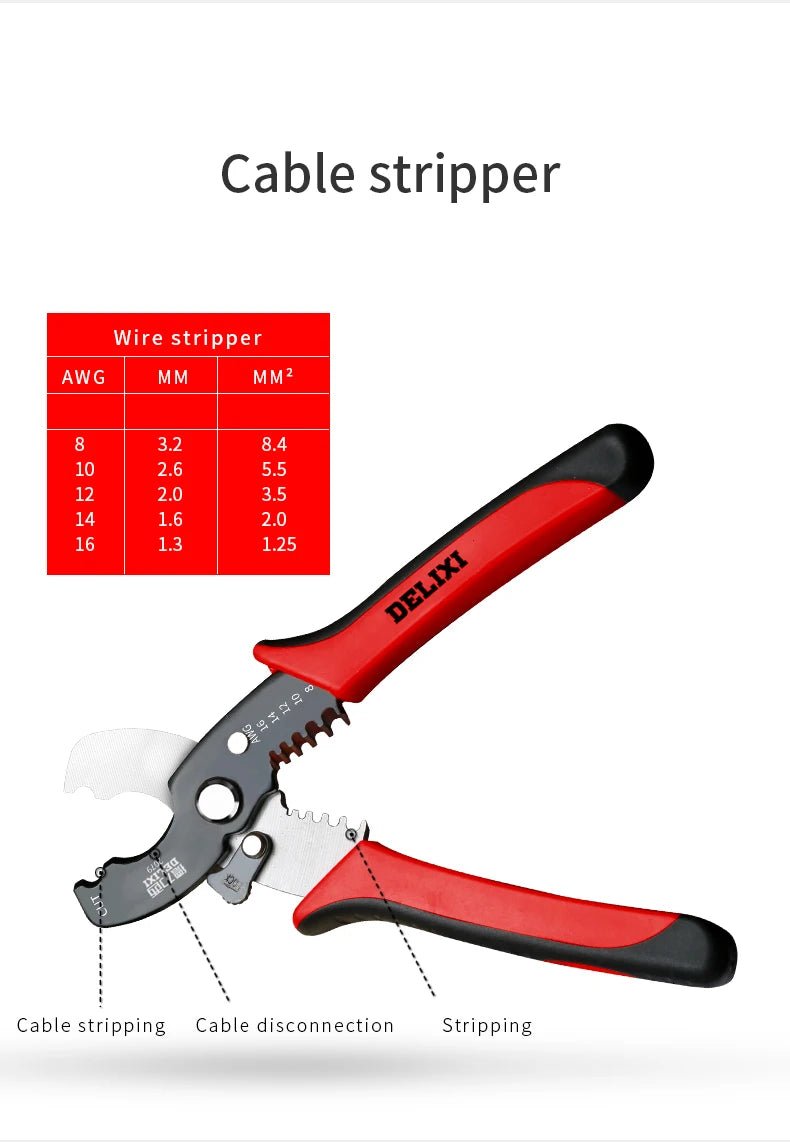 Multifunctionele tab terminal krimptang - Automatische tang - Bivakshop