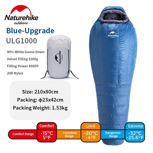 Naturehike Slaapzak Winter - Waterdichte Warme Slaapzak - Draagbare Camping - Reizen - Bivakshop
