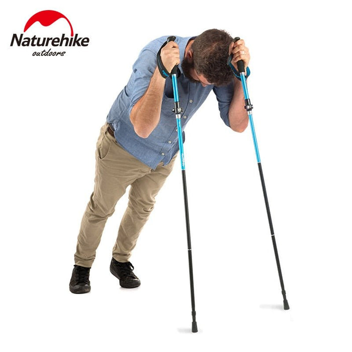 Naturehike wandelstok - Inklapbaar - Nordic Walking Stokken - Lichtgewicht en compact - Bivakshop