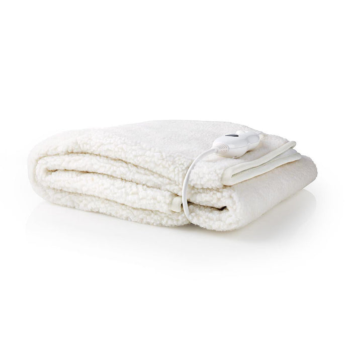 Nedis Elektrische Deken 150x80cm - Wit - Bivakshop