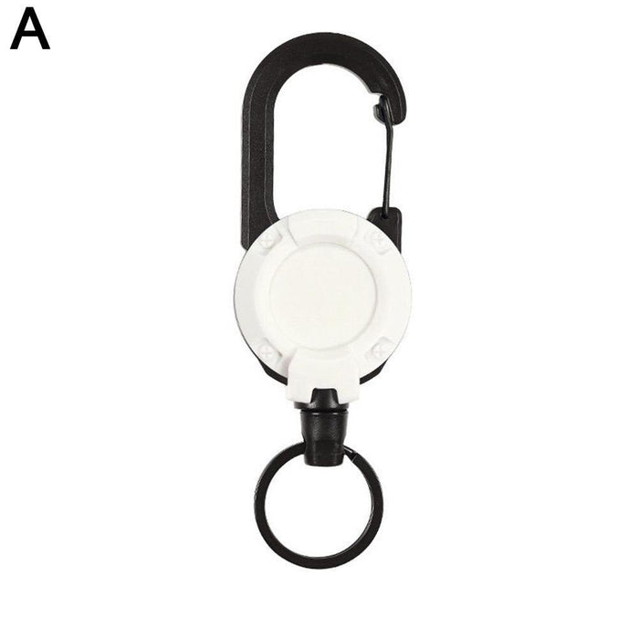 Nieuwe heavy duty intrekbare karabijnhaak sleutelhanger houder - Bivakshop