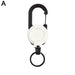 Nieuwe heavy duty intrekbare karabijnhaak sleutelhanger houder - Bivakshop