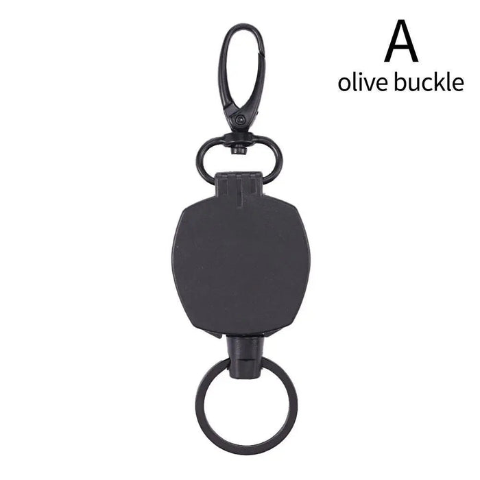 Nieuwe heavy duty intrekbare karabijnhaak sleutelhanger houder - Bivakshop
