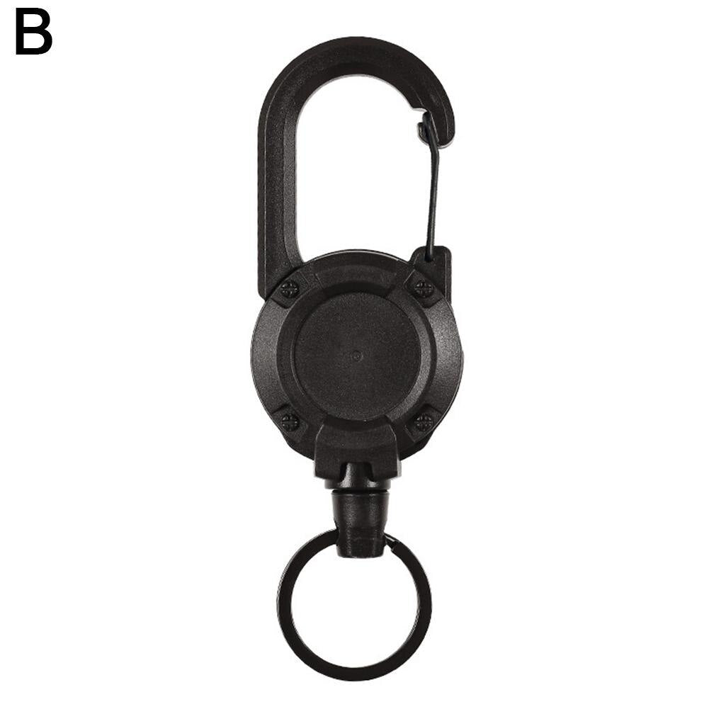 Nieuwe heavy duty intrekbare karabijnhaak sleutelhanger houder - Bivakshop