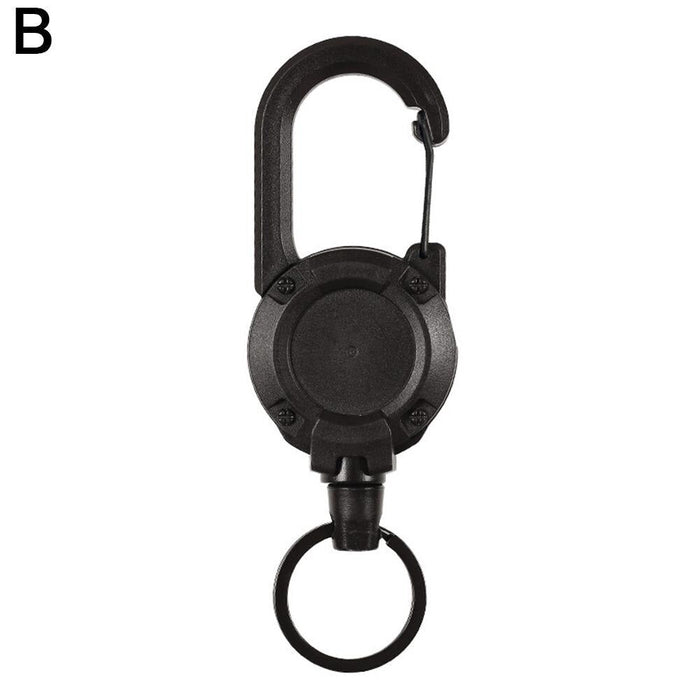 Nieuwe heavy duty intrekbare karabijnhaak sleutelhanger houder - Bivakshop