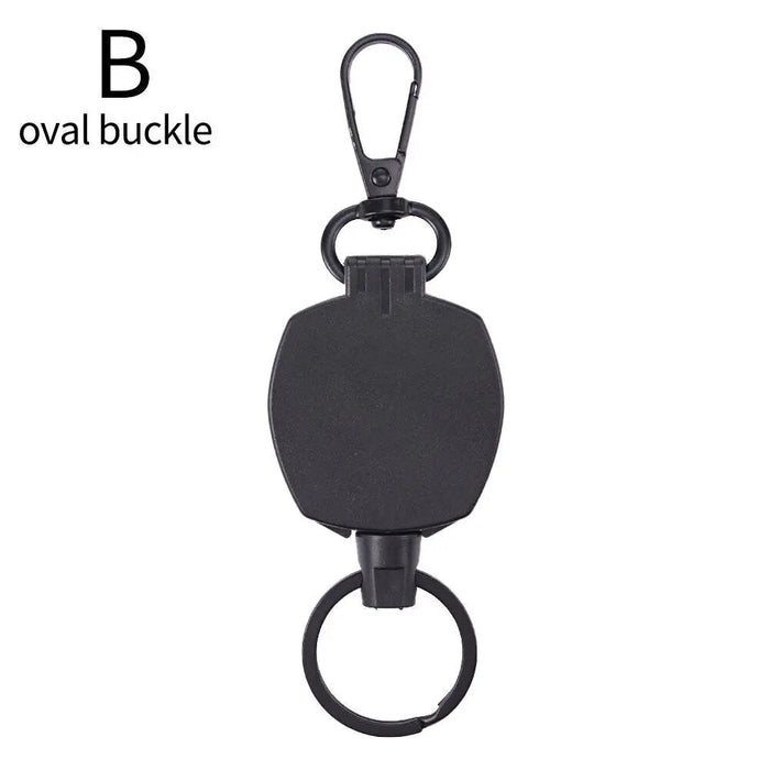 Nieuwe heavy duty intrekbare karabijnhaak sleutelhanger houder - Bivakshop