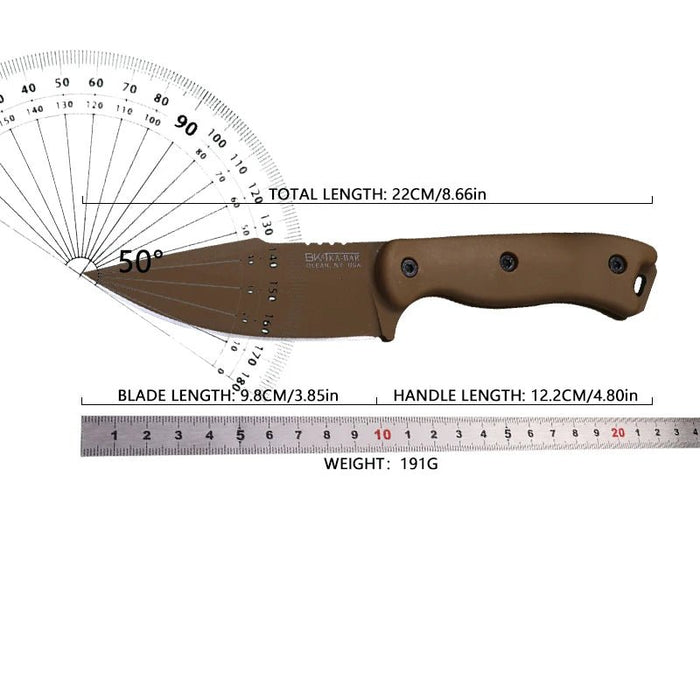 Night Stalker BK 18 tactisch vast mes met nylon glasvezel handvat en kydex schede - Bivakshop