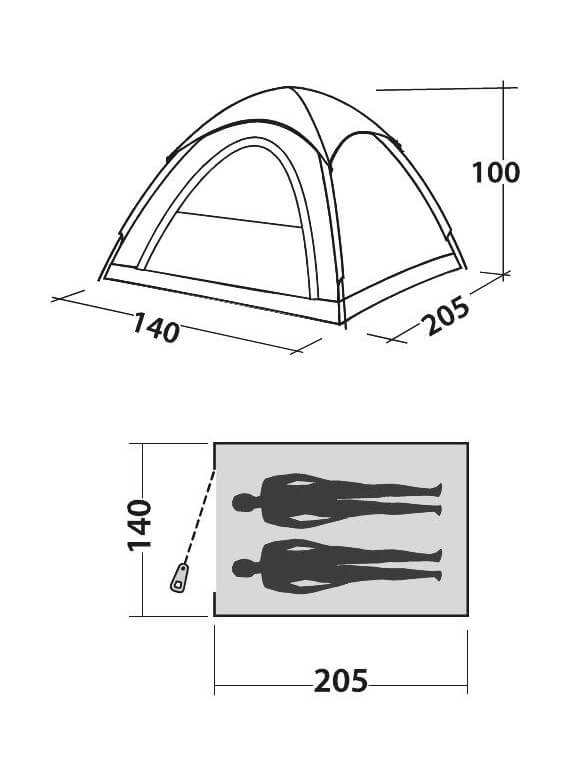 Oase Outdoors Easy Camp Comet 200 Tent - Bivakshop