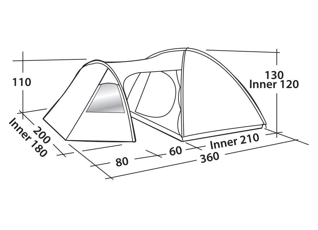 Oase Outdoors Easy Camp Eclipse 300 Tent - Bivakshop