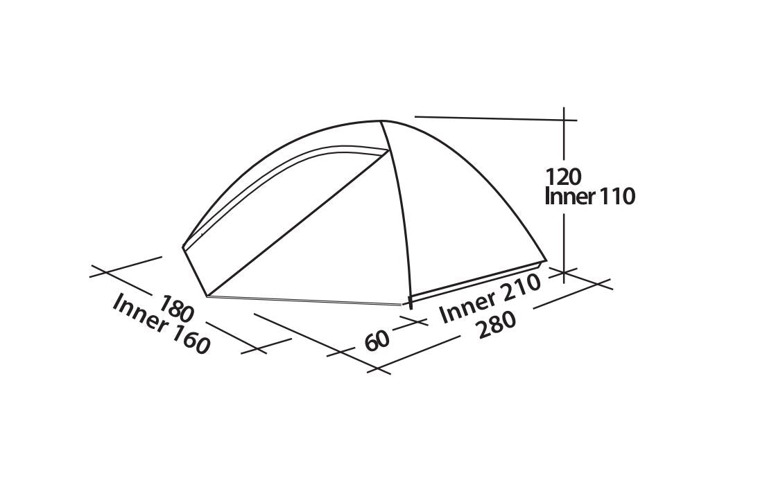 Oase Outdoors Easy Camp Meteor 300 Tent - Bivakshop