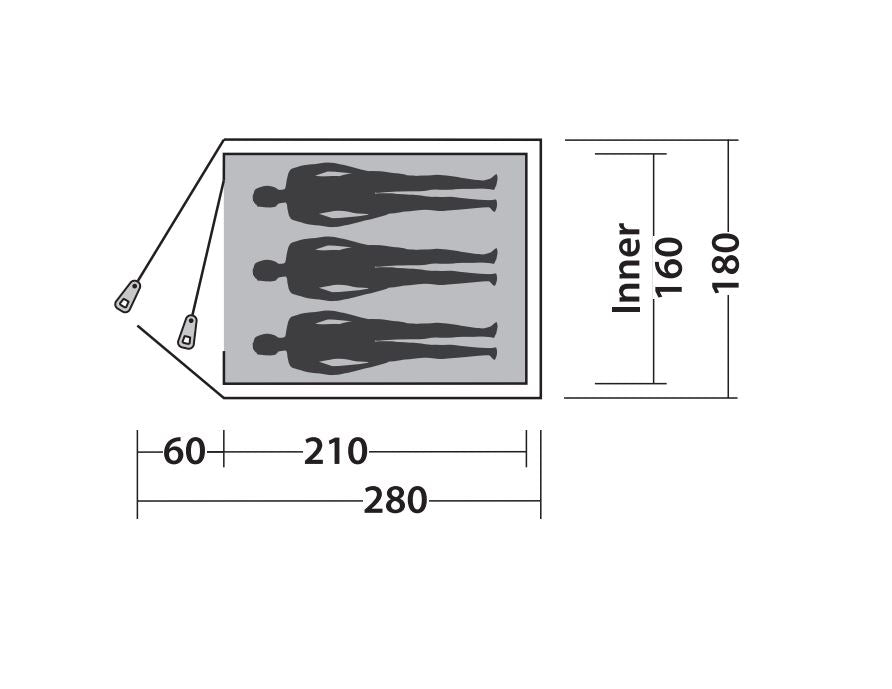 Oase Outdoors Easy Camp Meteor 300 Tent - Bivakshop