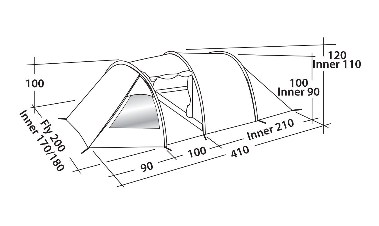 Oase Outdoors Easy Camp Spirit 300 Tent - Bivakshop