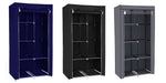 Opbergkast - Klein Grijs - Kledingkast - Stoffen deur - 5 planken - Bivakshop