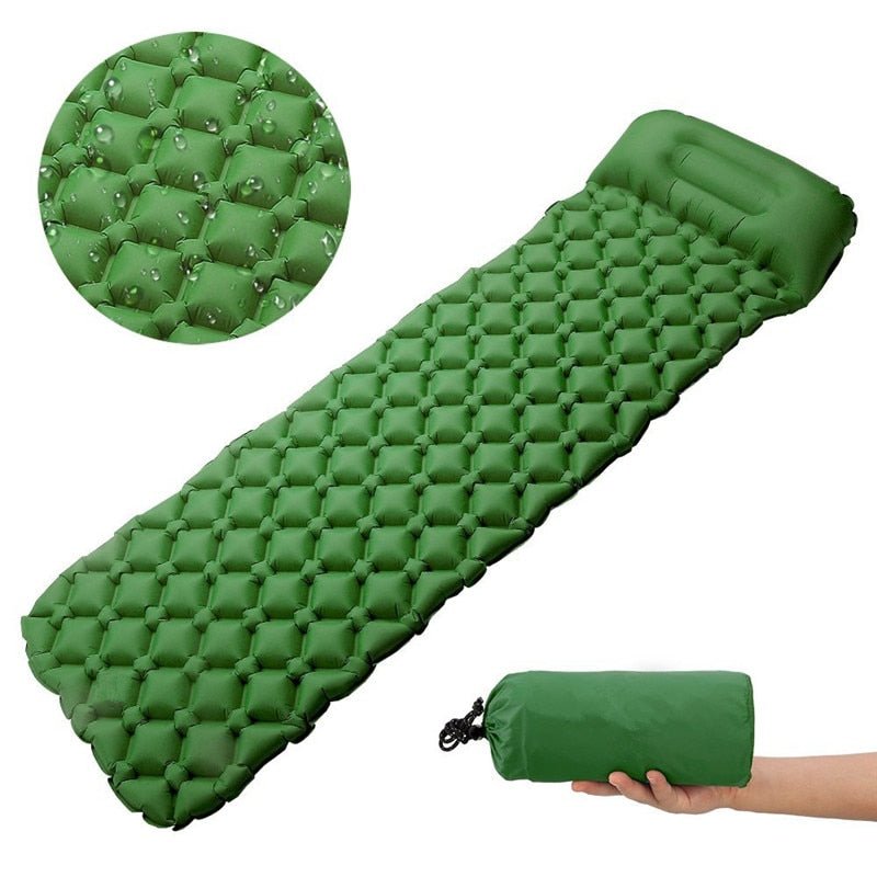 Opblaasbaar matras - 1 persoon - Luchtkussen - Lichtgewicht - Bivakshop