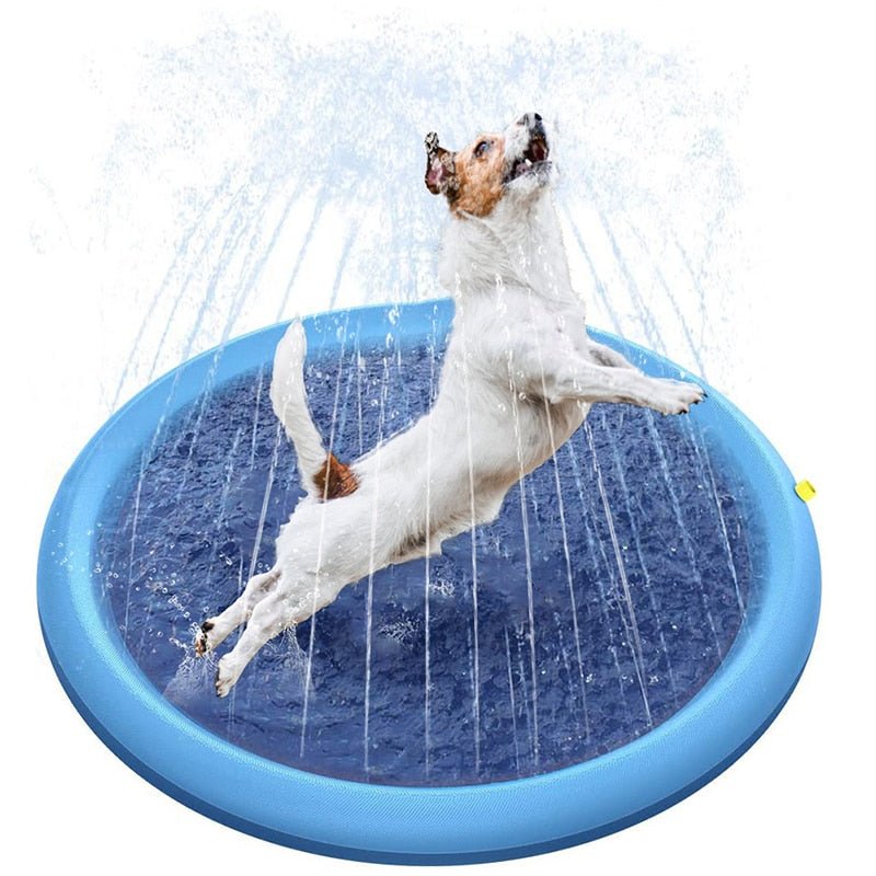Opblaasbaar Waternevel Zwembad - 170x170cm - Verkoeling voor Honden - Bivakshop