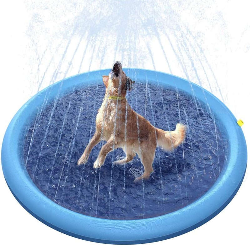 Opblaasbaar Waternevel Zwembad - 170x170cm - Verkoeling voor Honden - Bivakshop
