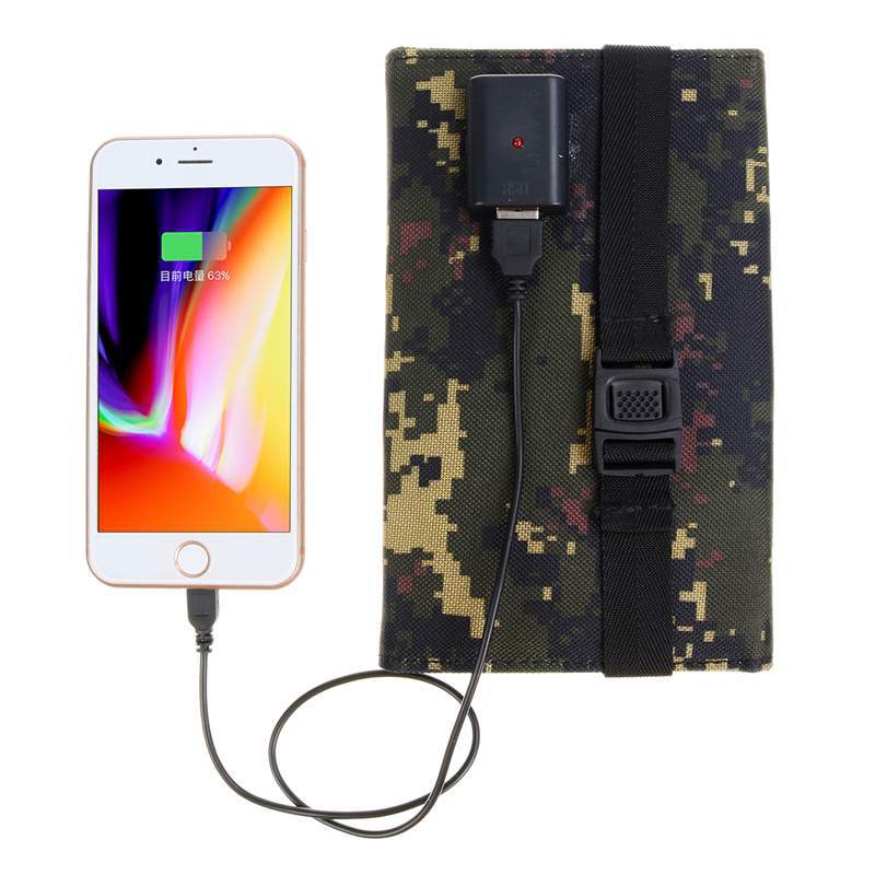 Opvouwbaar zonnepaneel 5V 20W Power Bank voor mobiele telefoon - Waterdicht en draagbaar - Bivakshop