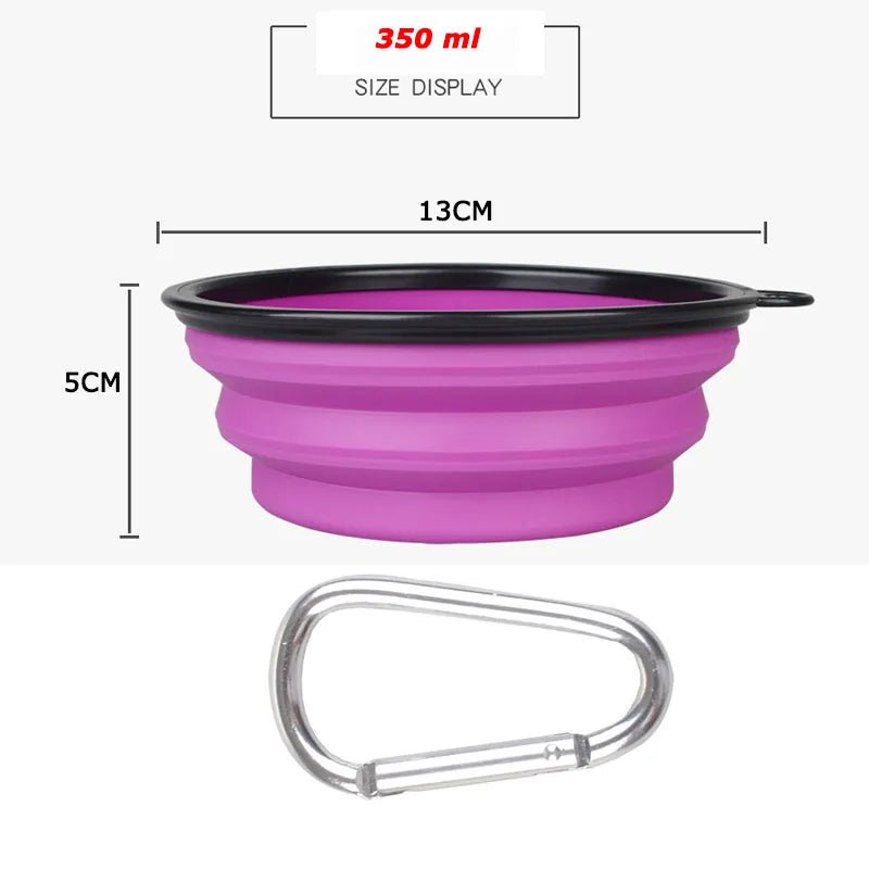 Opvouwbare siliconen hondenkom - Grote capaciteit van 1000 ml - Bivakshop