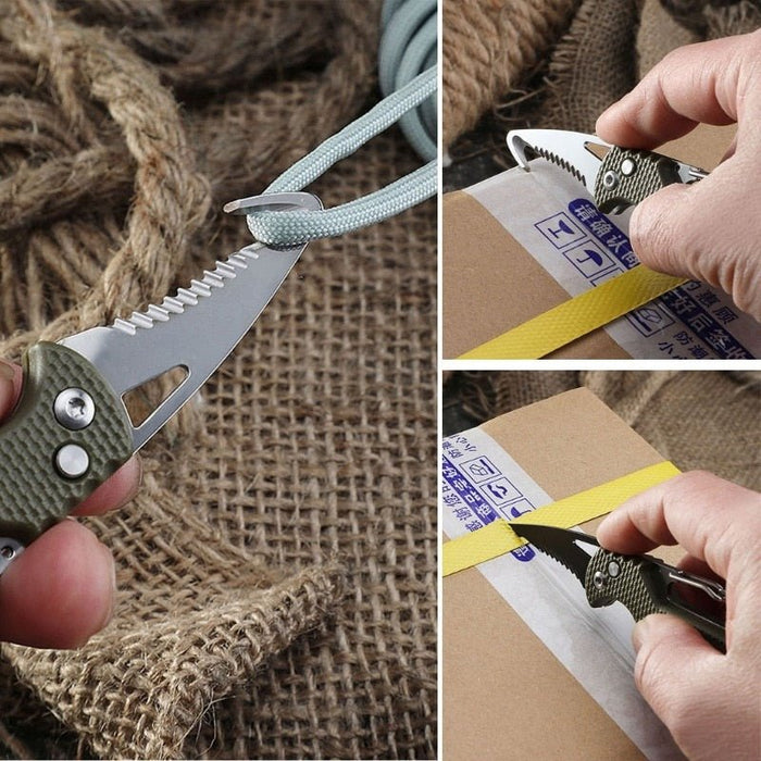 Outdoor Camping - Portable Folding Knife - Package Knife - Keychain - Bivakshop