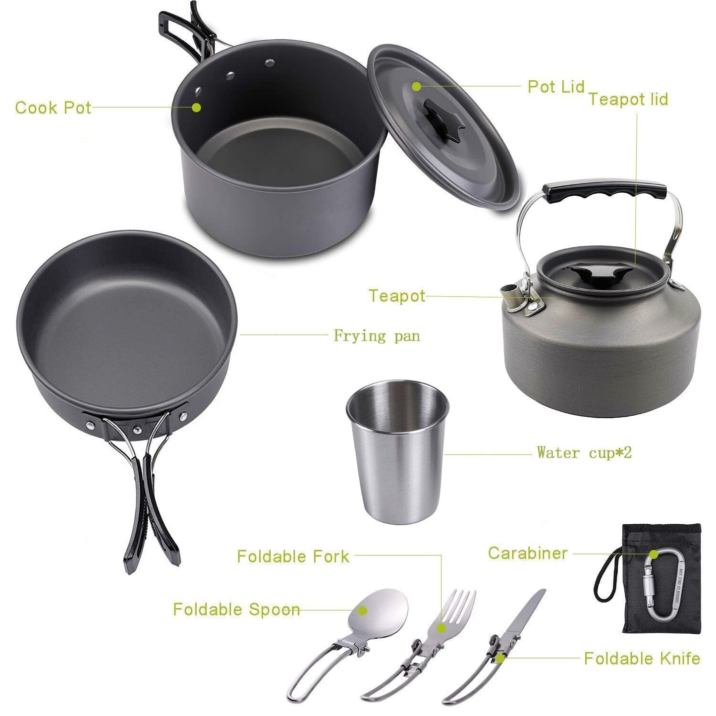 Outdoor Pannen set - Keukengerei - Bivakshop