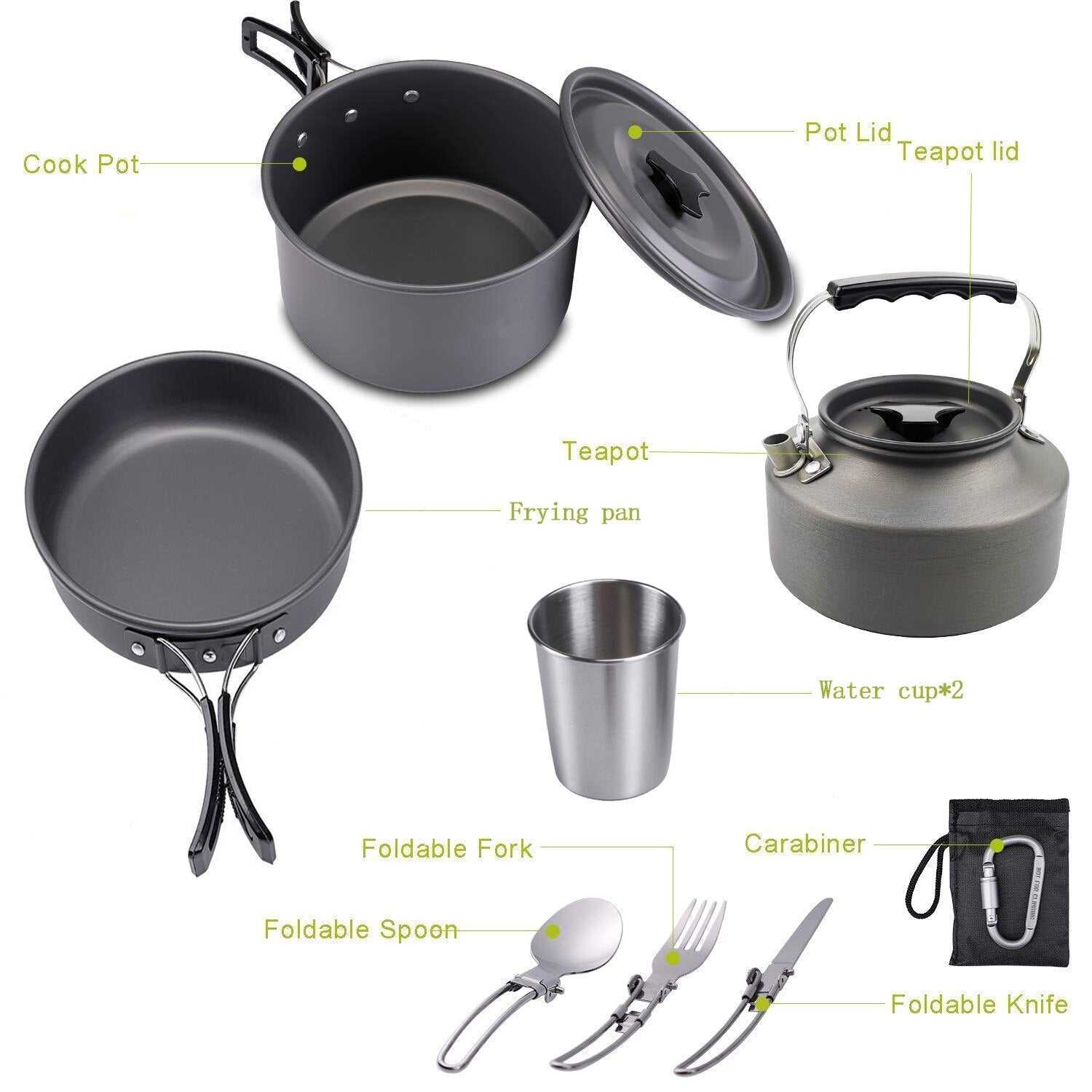 Outdoor Pannen set - Keukengerei - Bivakshop