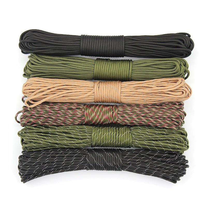 Outdoor touw 4 Size Dia.4mm 9 voor Survival Parachute, klimmen, wandelen, waslijn 4 Size Dia.4mm 9 Stand Cores Paracord Voor Survival Parachute Cord Lanyard Camping Klimmen Camping Touw Wandelen Waslijn - Bivakshop