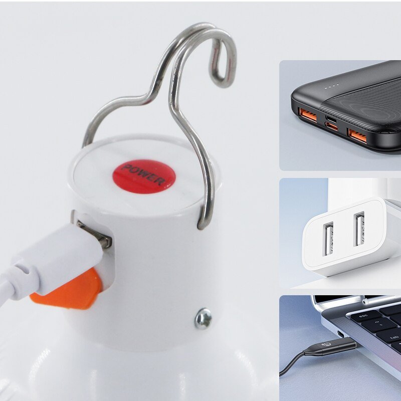 Outdoor USB Oplaadbare Mobiele LED Lamp - Waterdichte Noodverlichting voor Camping en Thuis - Bivakshop