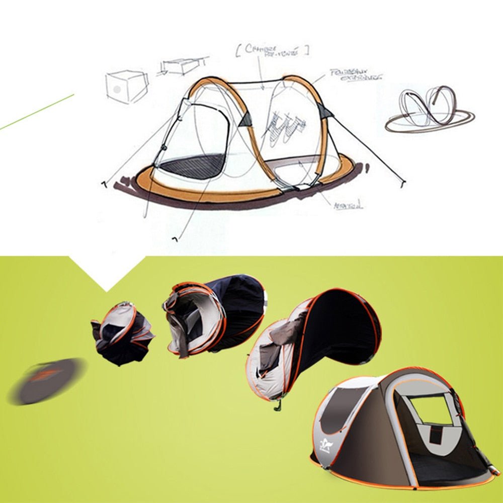 Outdoor vol-automatische instant ontvouwen waterdichte tent - Bivakshop