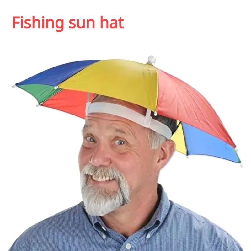 Outdoor zonnekap - Draagbare paraplu hoed - Opvouwbare vis hoed - Bivakshop