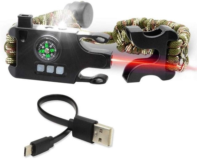 Overlevingspolsband - Armband - LED - Bivakshop