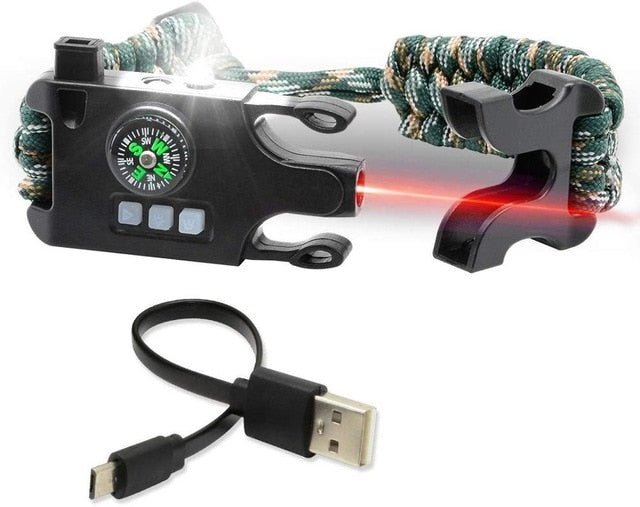 Overlevingspolsband - Armband - LED - Bivakshop