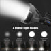 P90 Portable Powerful LED Flashlight Mountable Bracket Handheld Searchlight USB Rechargeable Spotlight Waterproof Torch Light - Bivakshop