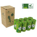 PET N PET - Ongeparfumeerde Groen grote hond afvalzakken - Biologisch Afbreekbaar 240/120 Counts - Bivakshop